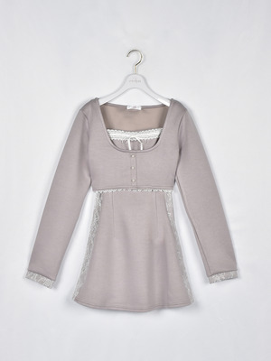 スウェットレースキャミワンピース