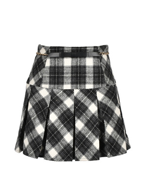 Ribbon Belt Mini Skirt