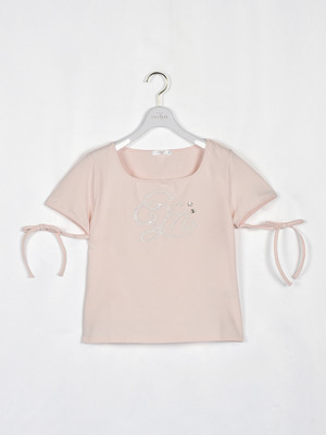 ラメレースTシャツ