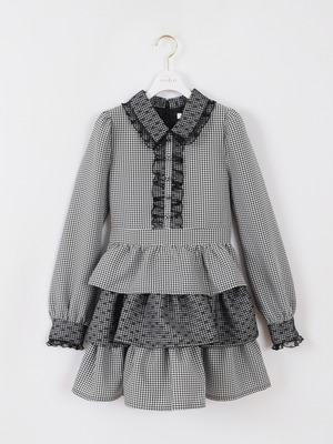 ハートレースティアードワンピース