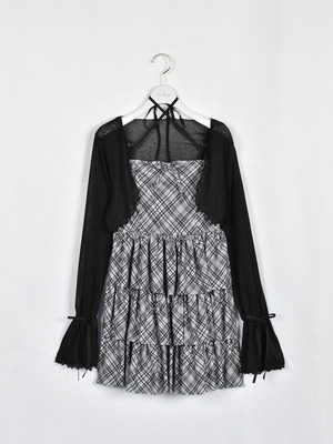 ティアードチェックセットアップ