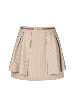 Stripe Bit Belt Mini Skirt